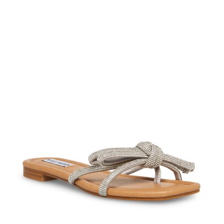 Silver Steve Madden Maura-r Women's Slides | PH 1803VDY